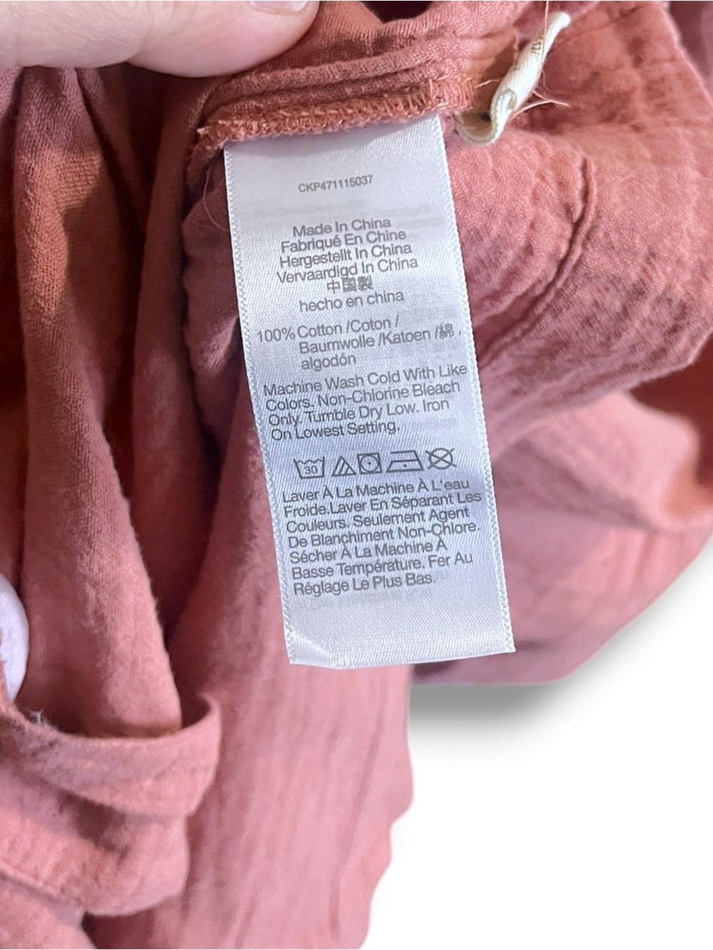 Madewell Dusty Rose Double Gauze Camp Shirt Button Front Boho Blouse Medium - Picture 6 of 7